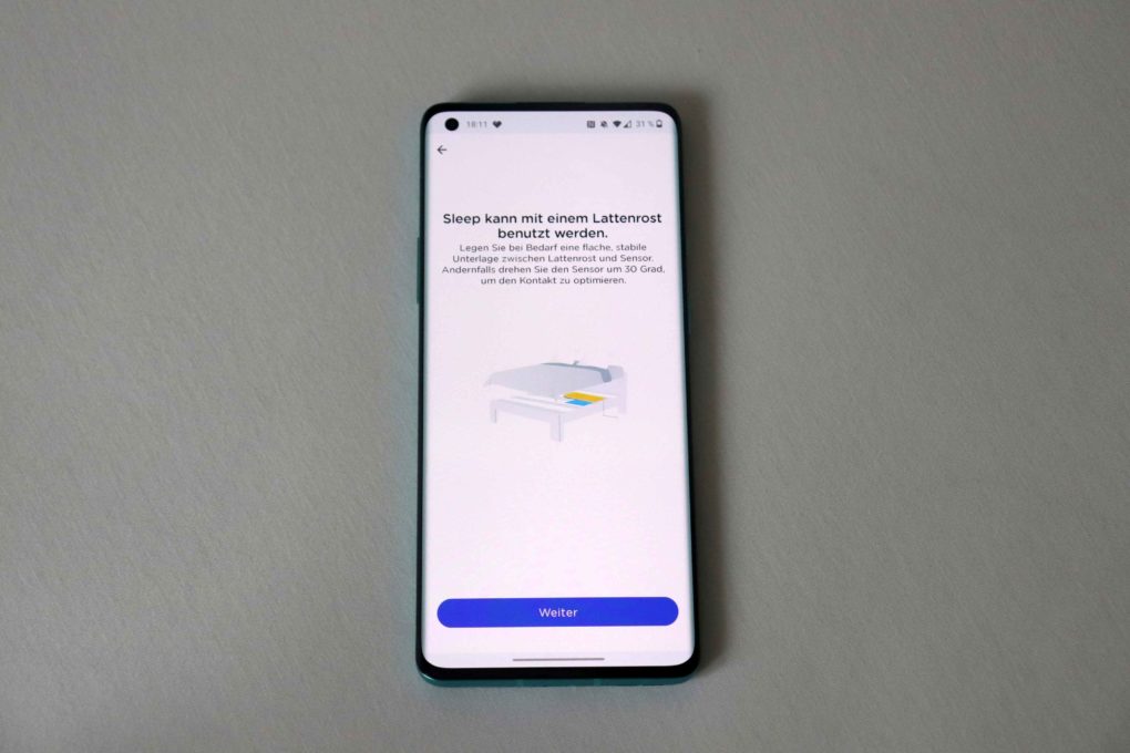 Withings Sleep Analyzer App Einrichtung