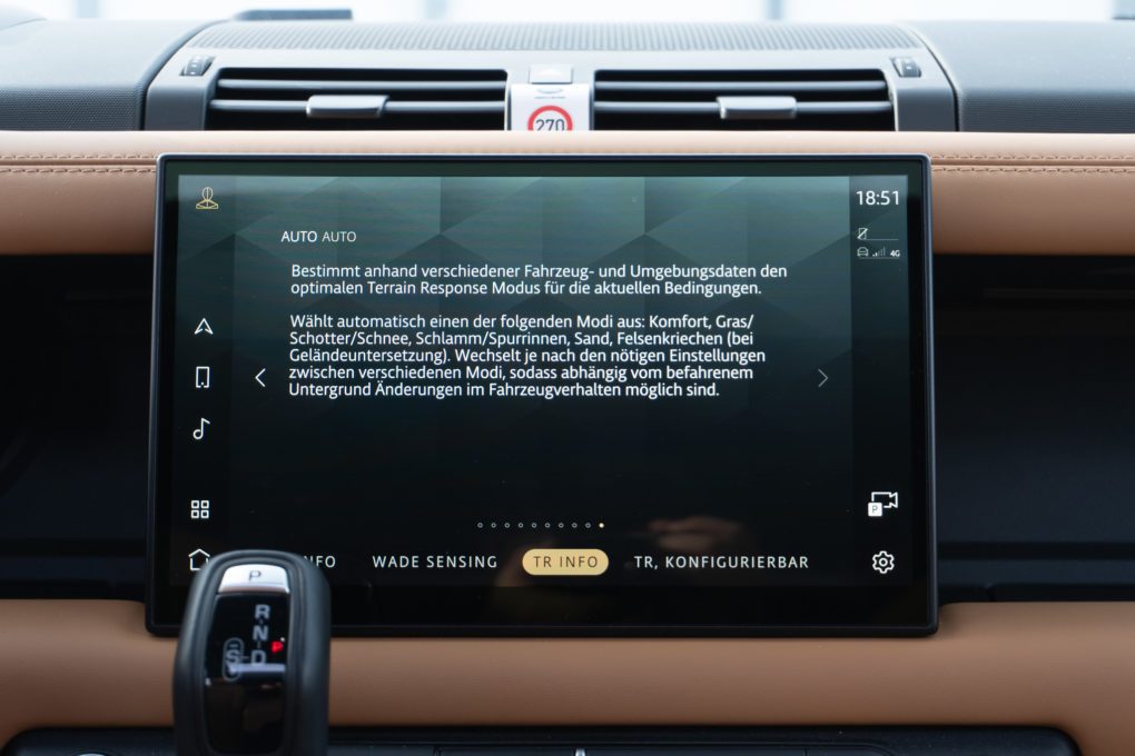 Land Rover Defender 110 V8 Fahrmodus Auto